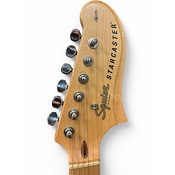 Used Squier Affinity Series Starcaster Black Hollow Body Electric Guitar