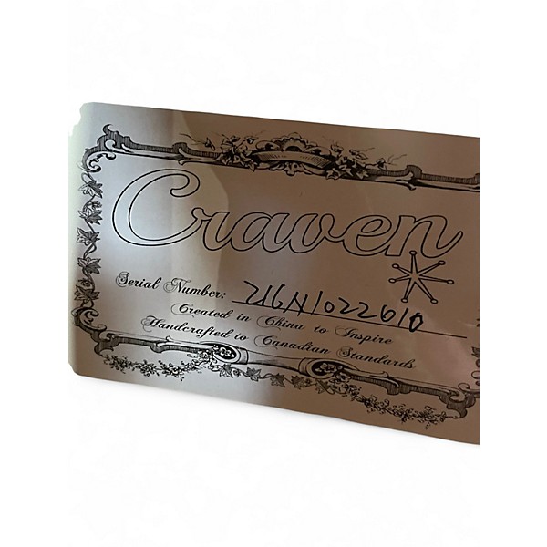 Used Craven Guitar Po Boy Deluxe Natural Acoustic Guitar