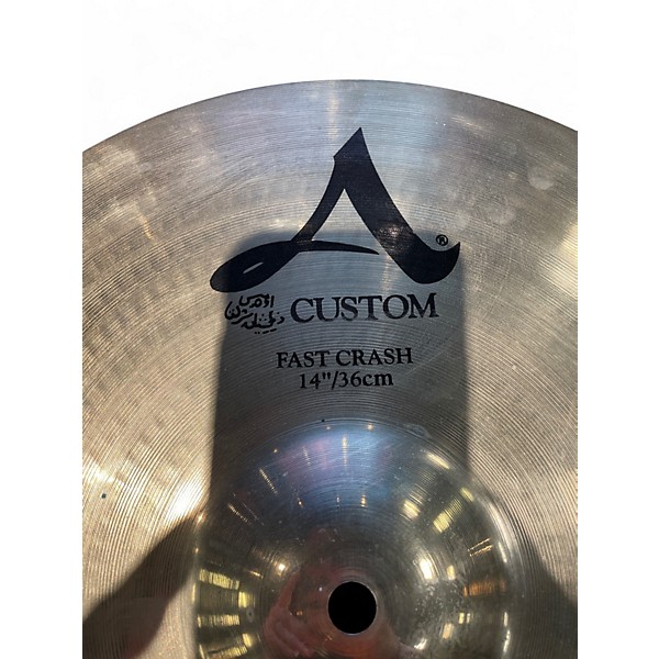 Used Zildjian 14in A Custom Fast Crash Cymbal