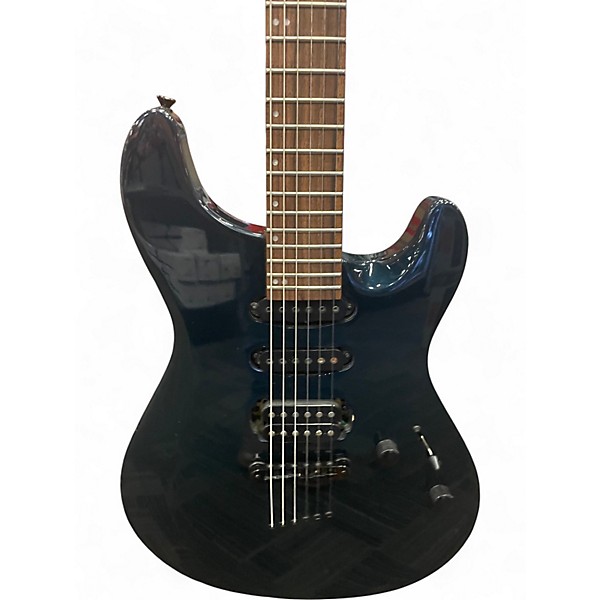 Used Fernandes DRAGONFLY PRO BLUE SPARKLE Solid Body Electric Guitar
