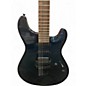 Used Fernandes DRAGONFLY PRO BLUE SPARKLE Solid Body Electric Guitar
