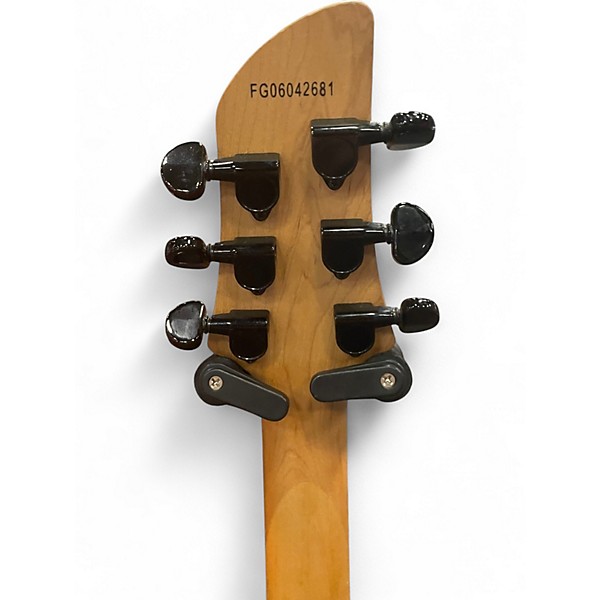 Used Fernandes DRAGONFLY PRO BLUE SPARKLE Solid Body Electric Guitar