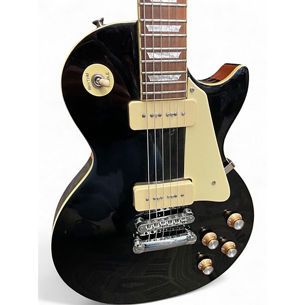 Used Epiphone Les Paul Standard Pro Ebony Solid Body Electric Guitar