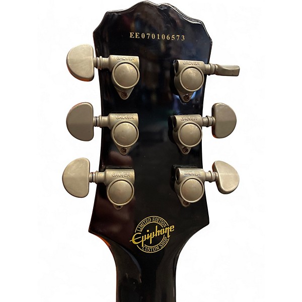 Used Epiphone Les Paul Standard Pro Ebony Solid Body Electric Guitar