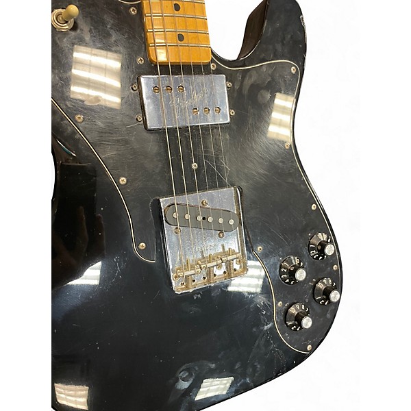 Used 2005 Fender Classic Series '72 Telecaster Custom Black Solid Body Electric Guitar