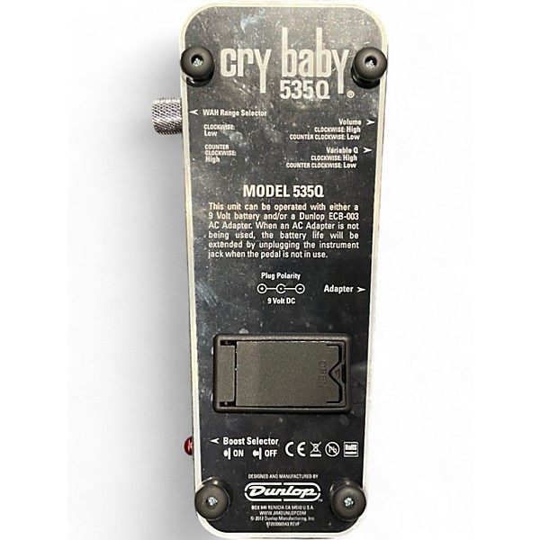 Used Dunlop 535Q Cry Baby Multi-Wah Effect Pedal