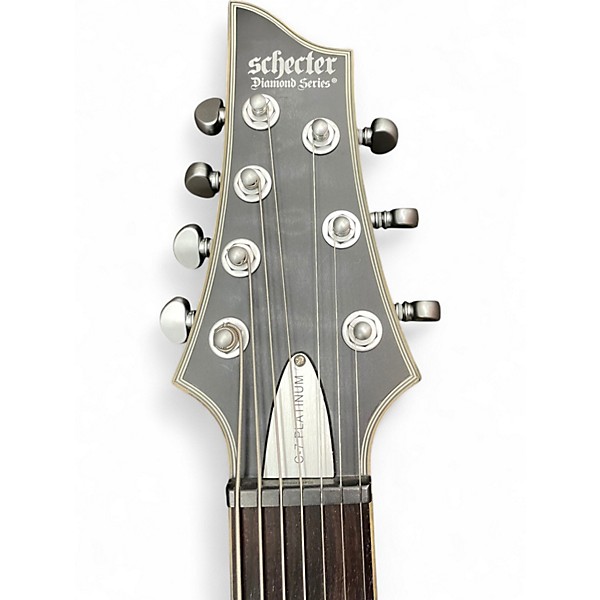 Used Schecter Guitar Research C7 PLATINUM TRANSLUCENT BLACK Solid Body Electric Guitar