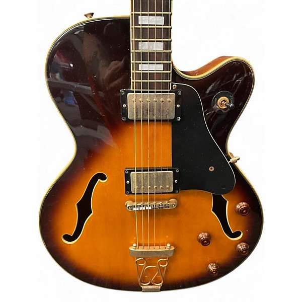 Used SIGMA EJ-75 Tobacco Burst Hollow Body Electric Guitar