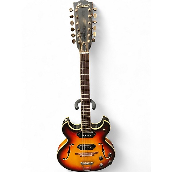 Used Conrad 5002T Antique Burst Hollow Body Electric Guitar