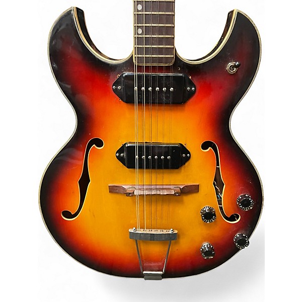 Used Conrad 5002T Antique Burst Hollow Body Electric Guitar