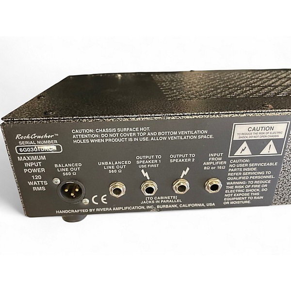 Used Rivera rock crusher power attenuator Bass Amp Head