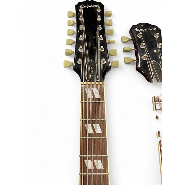 Used Epiphone G-1275 Cherry Red Solid Body Electric Guitar