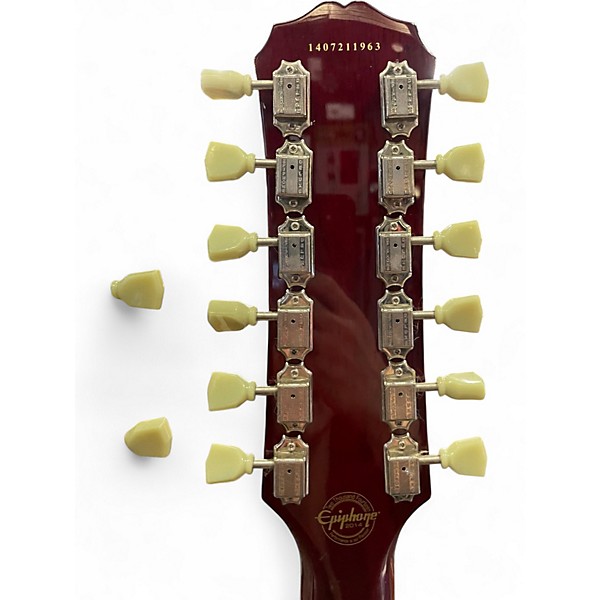 Used Epiphone G-1275 Cherry Red Solid Body Electric Guitar