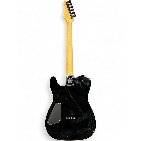 Used Schecter Guitar Research Diamond Series PT Black Solid Body Electric Guitar