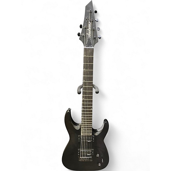 Used Jackson JS22-7 Dinky 7 String Black Solid Body Electric Guitar
