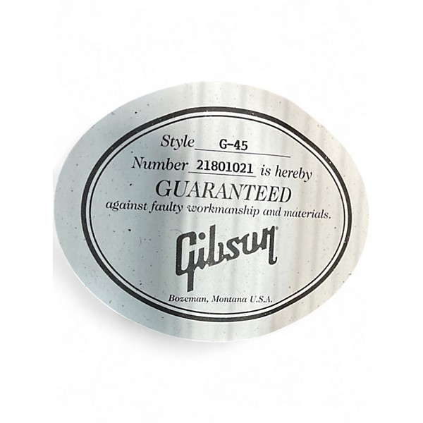 Used Gibson G-45 Natural Acoustic Guitar