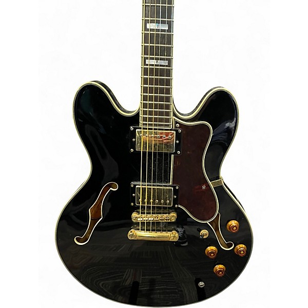 Used Epiphone Sheraton II Black Hollow Body Electric Guitar