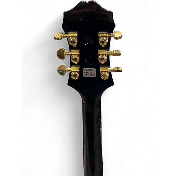 Used Epiphone Sheraton II Black Hollow Body Electric Guitar