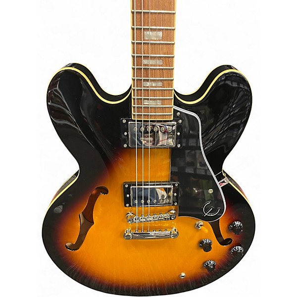 Used Epiphone ES335 Pro Tobacco Sunburst Hollow Body Electric Guitar