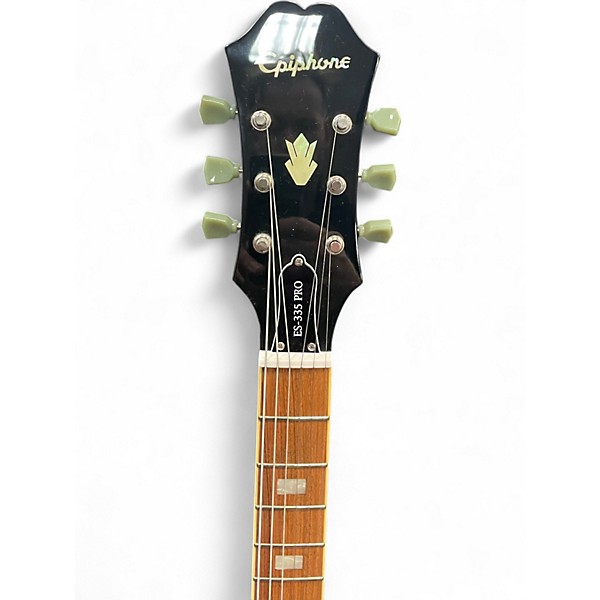 Used Epiphone ES335 Pro Tobacco Sunburst Hollow Body Electric Guitar