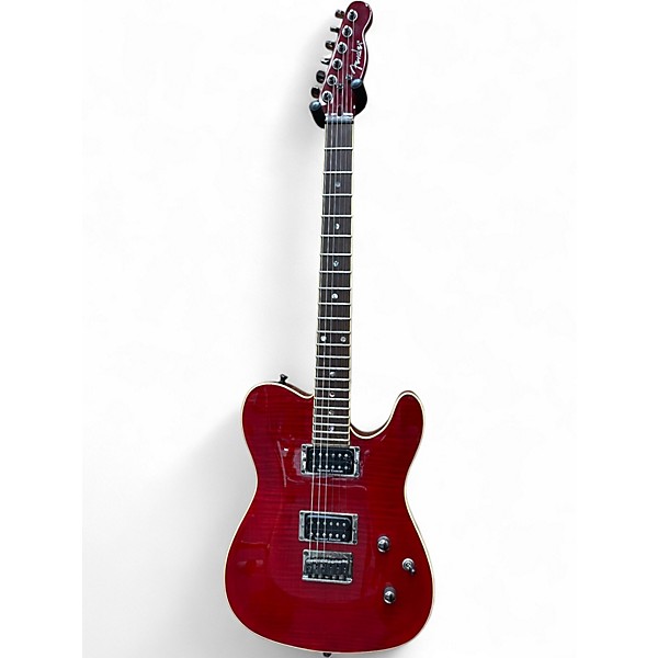 Used Fender Special Edition Custom Telecaster FMT HH Transparent Red Solid Body Electric Guitar
