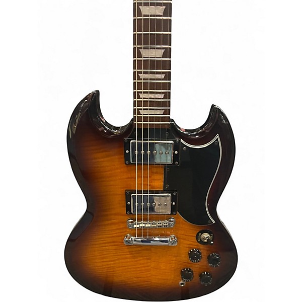 Used Epiphone G400 Deluxe Vintage Sunburst Solid Body Electric Guitar