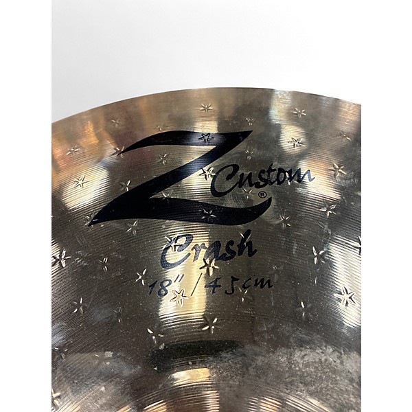 Used Zildjian 18in z custom crash Cymbal
