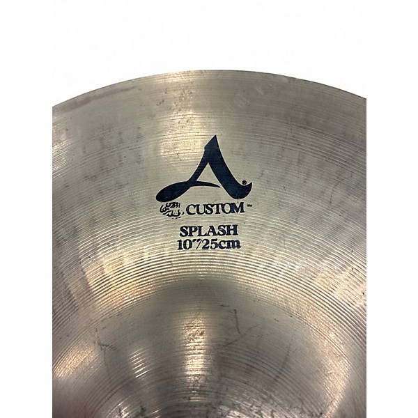 Used Zildjian 10in A Custom Splash Cymbal
