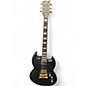 Used ESP LTD Viper 1000 Deluxe Satin Black Solid Body Electric Guitar thumbnail