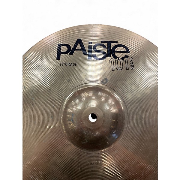 Used Paiste 14in 101 BRASS CRASH Cymbal