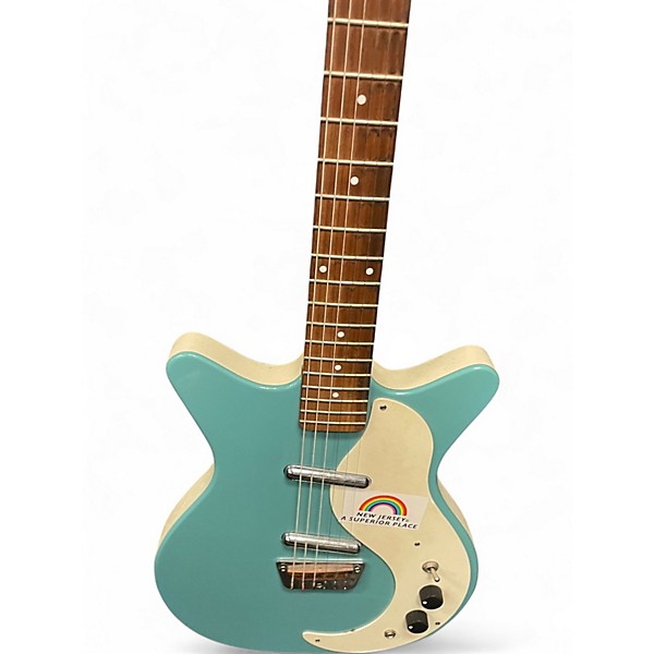 Used Danelectro Stock '59 Daphne Blue Solid Body Electric Guitar