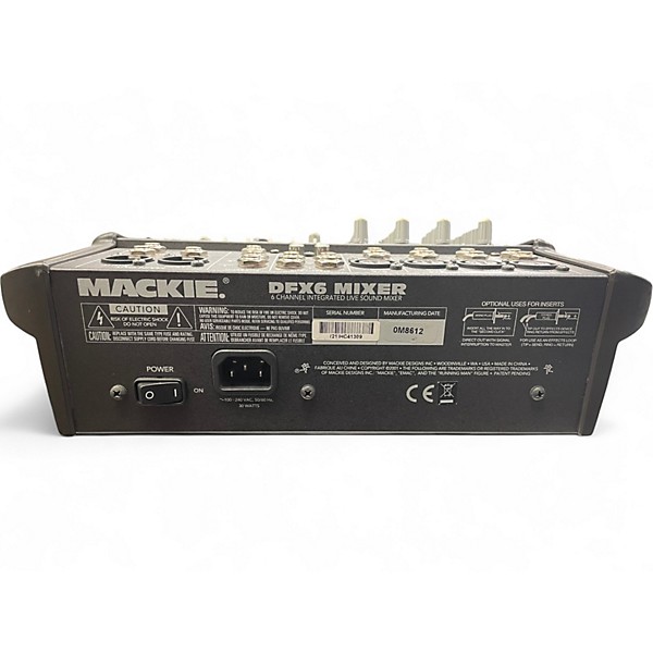 Used Mackie dfx-6 Powered Mixer
