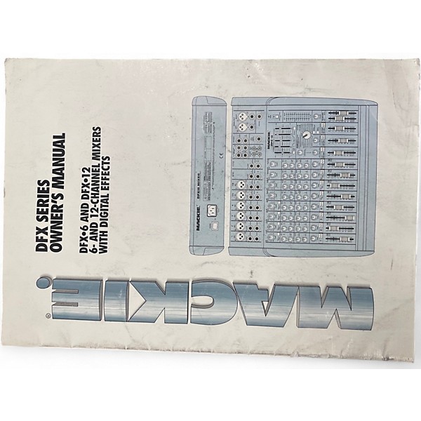 Used Mackie dfx-6 Powered Mixer