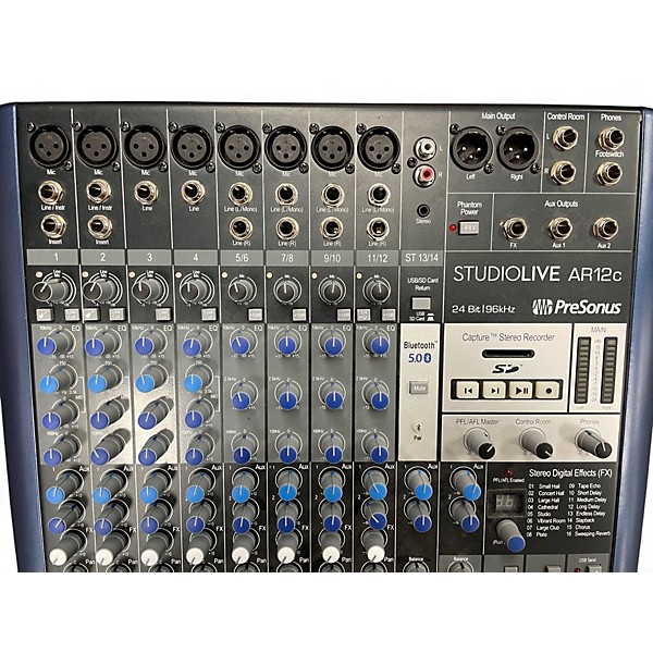 Used PreSonus Studio Live AR12C Powered Mixer
