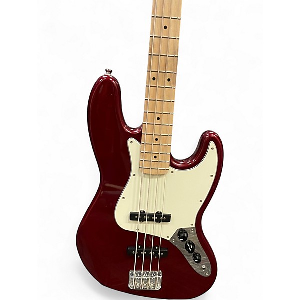 Used Squier Affinity Jazz Bass RED Electric Bass Guitar