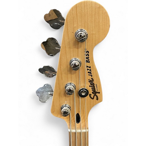 Used Squier Affinity Jazz Bass RED Electric Bass Guitar