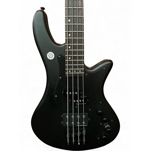 Used Schecter Guitar Research diamond series stealth 4 Satin Black Electric Bass Guitar