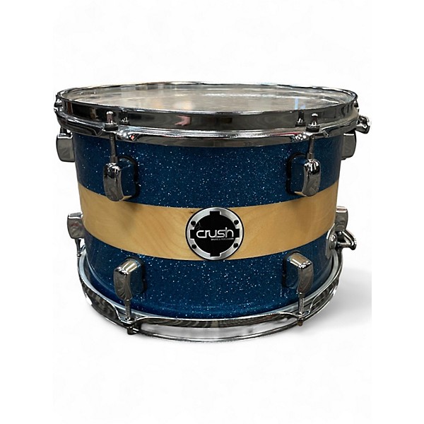 Used Crush Drums & Percussion 3 Piece Sublime Maple BLUE SPARKLE Drum Kit