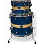 Used Crush Drums & Percussion 3 Piece Sublime Maple BLUE SPARKLE Drum Kit