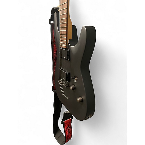 Used Schecter Guitar Research Demon 6 Black Solid Body Electric Guitar