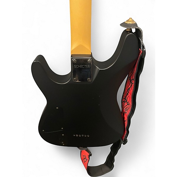 Used Schecter Guitar Research Demon 6 Black Solid Body Electric Guitar