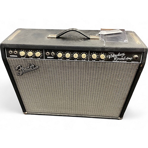 Vintage 1990s Fender Custom Vibrolux Reverb Tube Guitar Combo Amp