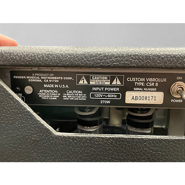 Vintage 1990s Fender Custom Vibrolux Reverb Tube Guitar Combo Amp