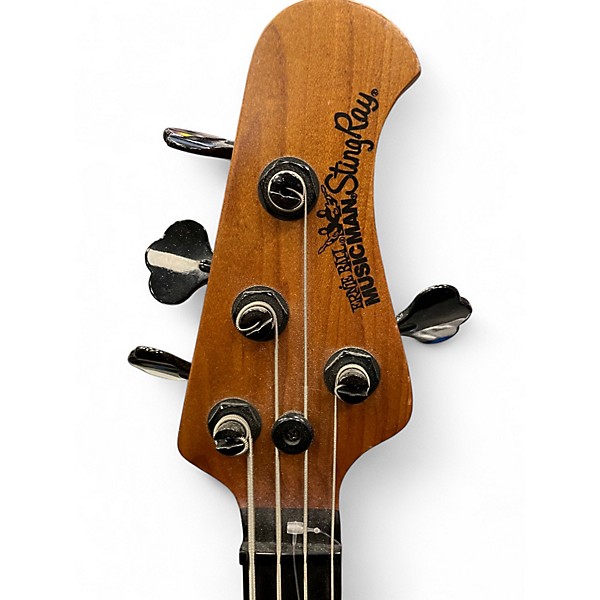 Used Ernie Ball Music Man Stingray 4 String Electron Blue Metallic Electric Bass Guitar
