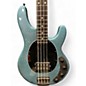 Used Ernie Ball Music Man Stingray 4 String Electron Blue Metallic Electric Bass Guitar