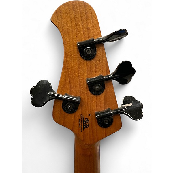 Used Ernie Ball Music Man Stingray 4 String Electron Blue Metallic Electric Bass Guitar