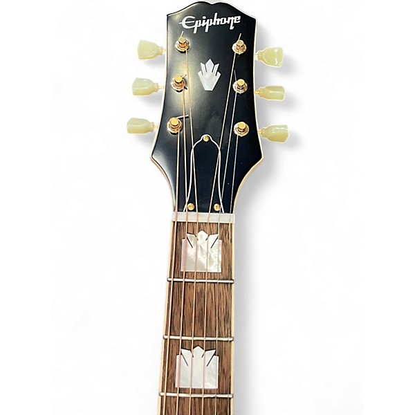 Used Epiphone Inspired by Gibson J-200 Aged Vintage Sunburst Acoustic Electric Guitar