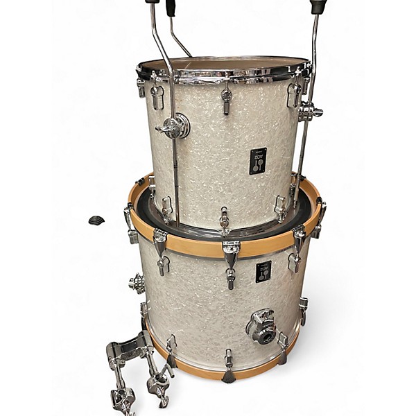 Used Sonare 6 Piece AQ2 WHITE MARINE PEARL Drum Kit