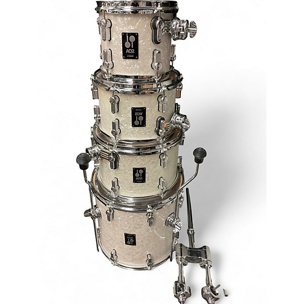 Used Sonare 6 Piece AQ2 WHITE MARINE PEARL Drum Kit