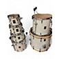 Used Sonare 6 Piece AQ2 WHITE MARINE PEARL Drum Kit
